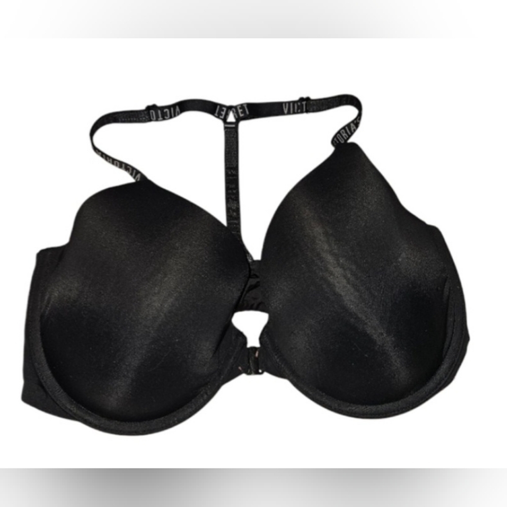 Victoria's Secret Uplift Semi Demi Bra Size 34DD Black